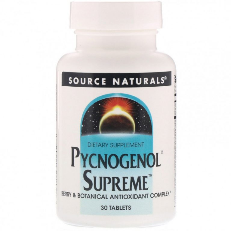 Source Naturals, Пикногенол Supreme, 30 таблеток