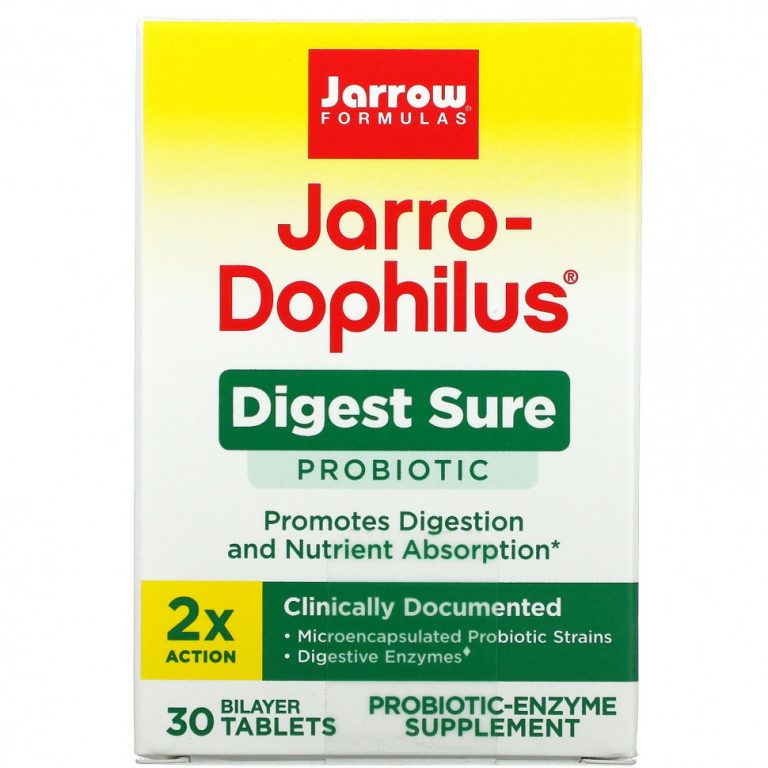 Jarrow Formulas, Jarro-Dophilus, Digest Sure, 30 двухслойных таблеток