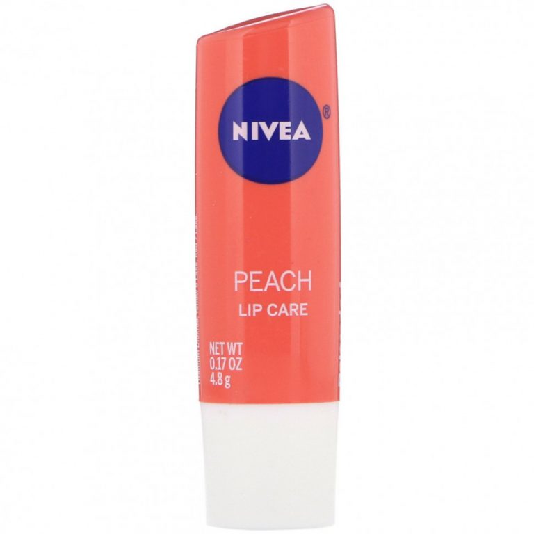 Nivea, Lip Care, персик, 4,8 г (0,17 унции)