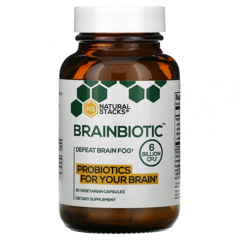 Natural Stacks, Brainbiotic, 6 млрд КОЕ, 30 вегетарианских капсул