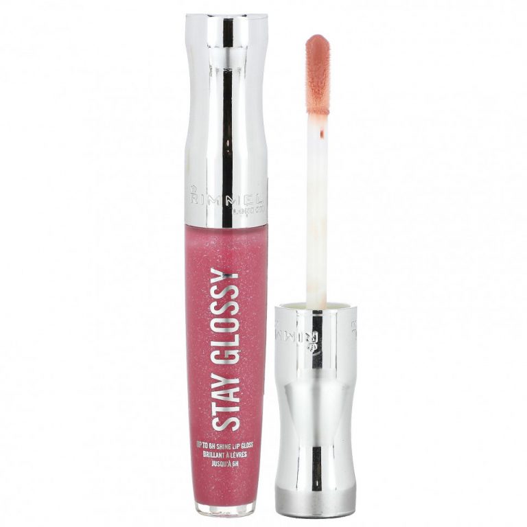 Rimmel London, Stay Glossy, блеск для губ, оттенок 160 Stay My Rose, 5,5 мл (0,18 жидк. унции)