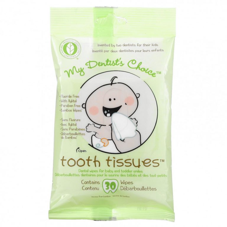 Tooth Tissues, My Dentist’s Choice, детские стоматологические салфетки, 30 салфеток