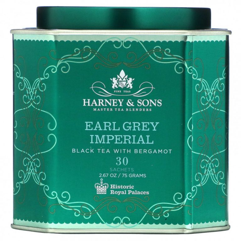 Harney & Sons, Earl Grey Imperial, черный чай с бергамотом, 30 пакетиков, 75 г (2,67 унции)