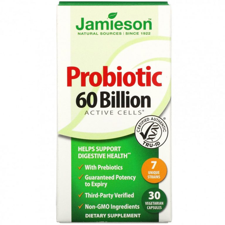 Jamieson Natural Sources, Probiotic , 60 Billion, 30 Vegetarian Capsules