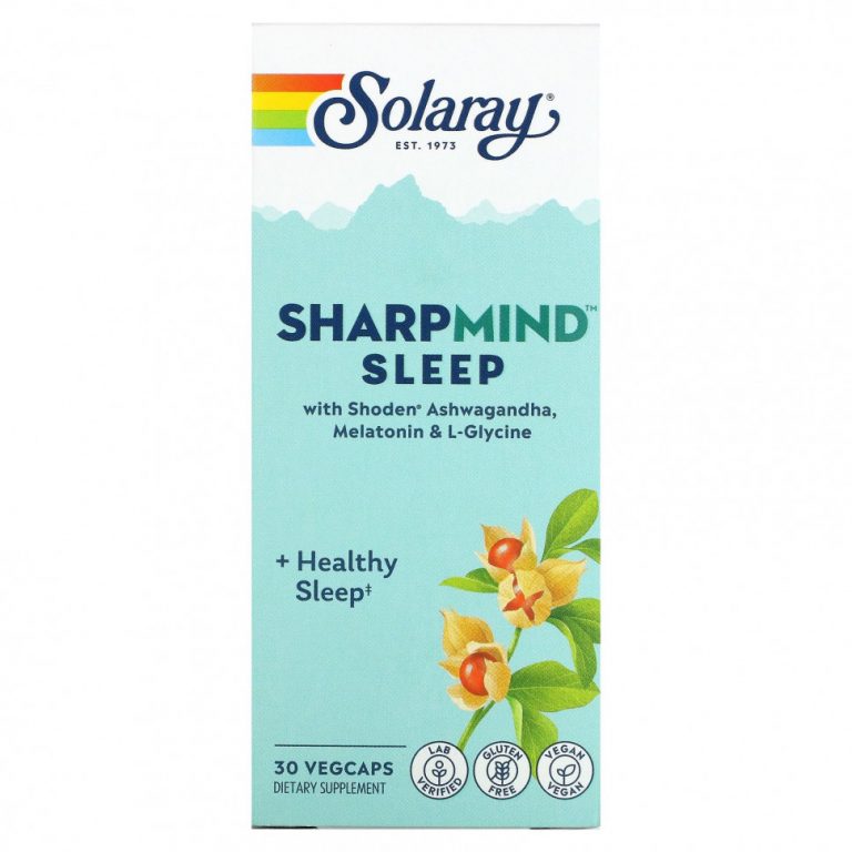 Solaray, SharpMind Sleep« 30 растительных капсул