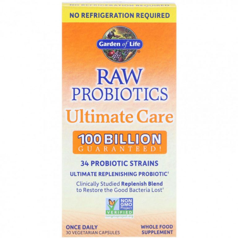 Garden of Life, RAW Probiotics Ultimate Care, 30 вегетарианских капсул