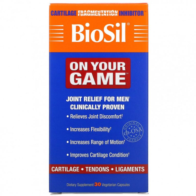 BioSil by Natural Factors, On Your Game, 30 вегетарианских капсул