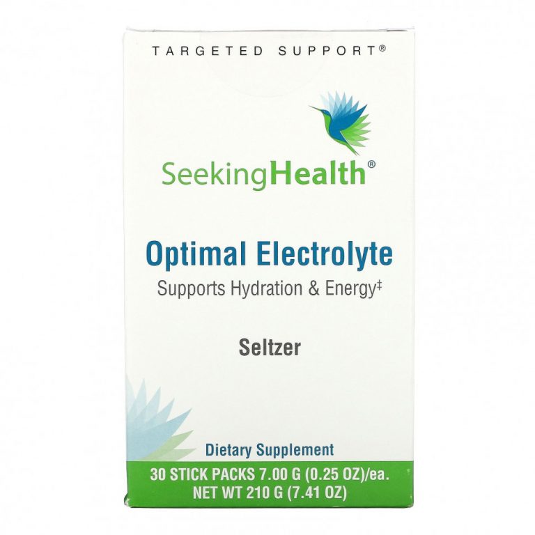 Seeking Health, Optimal Electrolyte, Seltzer, 30 упаковок в стиках по 7 г (0,25 унции)