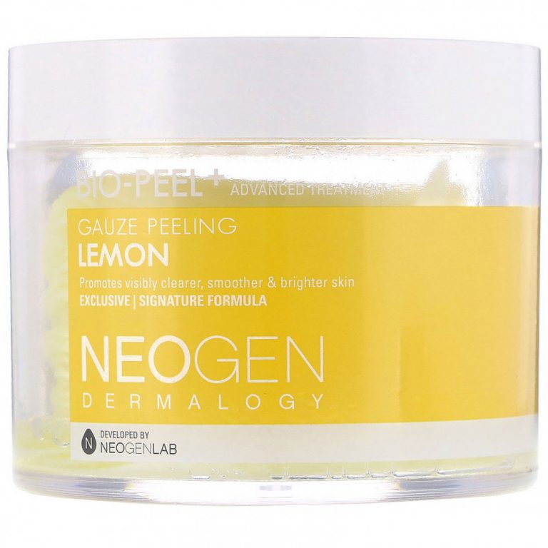 Neogen, Bio-Peel +, салфетки для пилинга, лимон, 30 штук