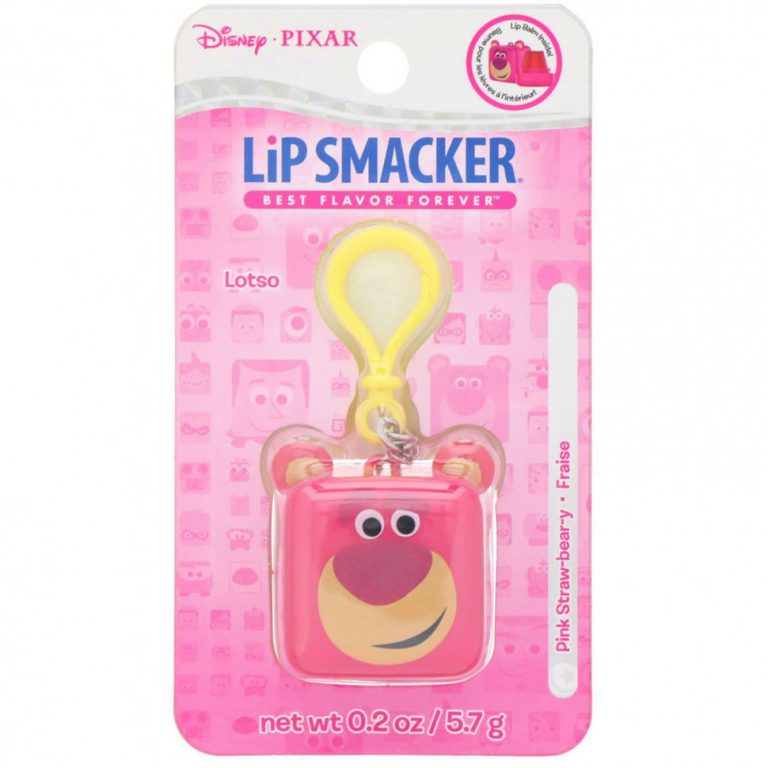 Lip Smacker, Бальзам для губ в кубике Pixar, Lotso, клубничный, 5,7 г