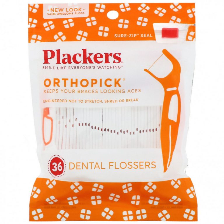 Plackers, Orthopick, зубочистки с нитью, 36 шт.