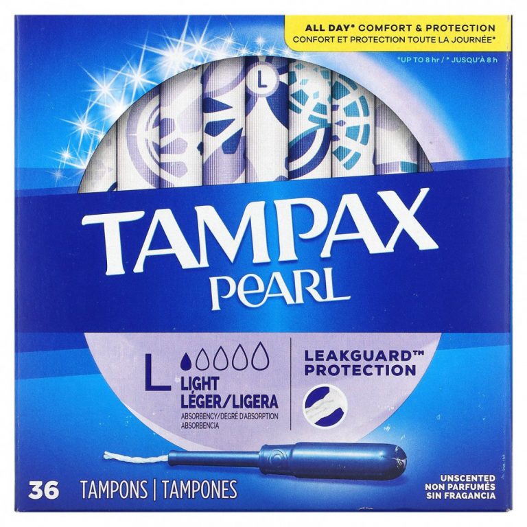 Tampax, Жемчужный, легкий, без запаха« 36 тампонов