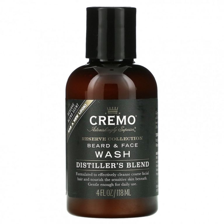 Cremo, Reserve Collection, средство для мытья бороды и лица, Distiller’s смесь, смесь Reserve, 118 мл (4 жидк. Унции)