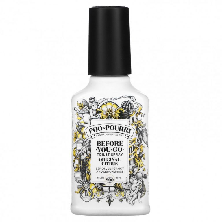 Poo-Pourri, Before-You-Go, спрей-освежитель для туалета, со свежим цитрусовым ароматом, 118 мл (4 жидк. унции)