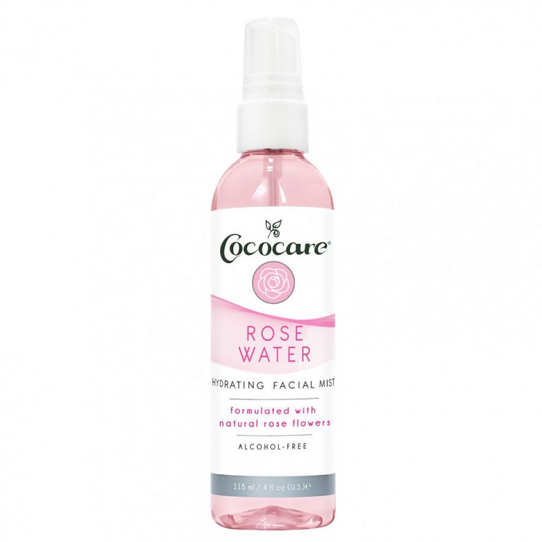 Cococare, Rose Water, Hydrating Facial Mist, Alcohol-Free, 4 fl oz (118 ml)