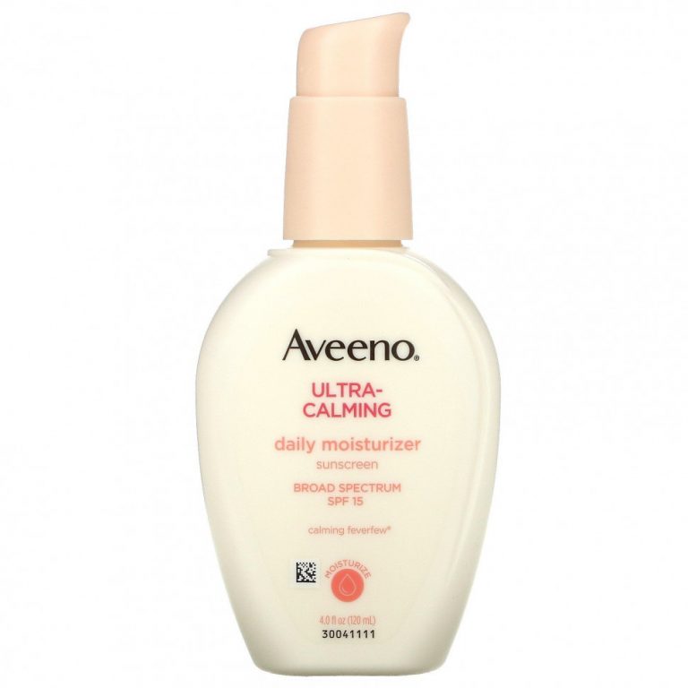 Aveeno, Ультра-успокаивающее, ежедневное увлажняющее солнцезащитное средство, SPF 15, 120 мл (4 жидк. Унции)