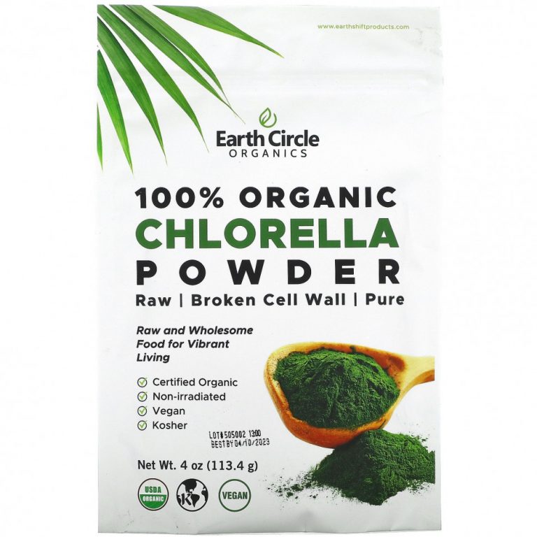 Earth Circle Organics, Порошок из органической хлореллы, 113,4 г (4 унции)