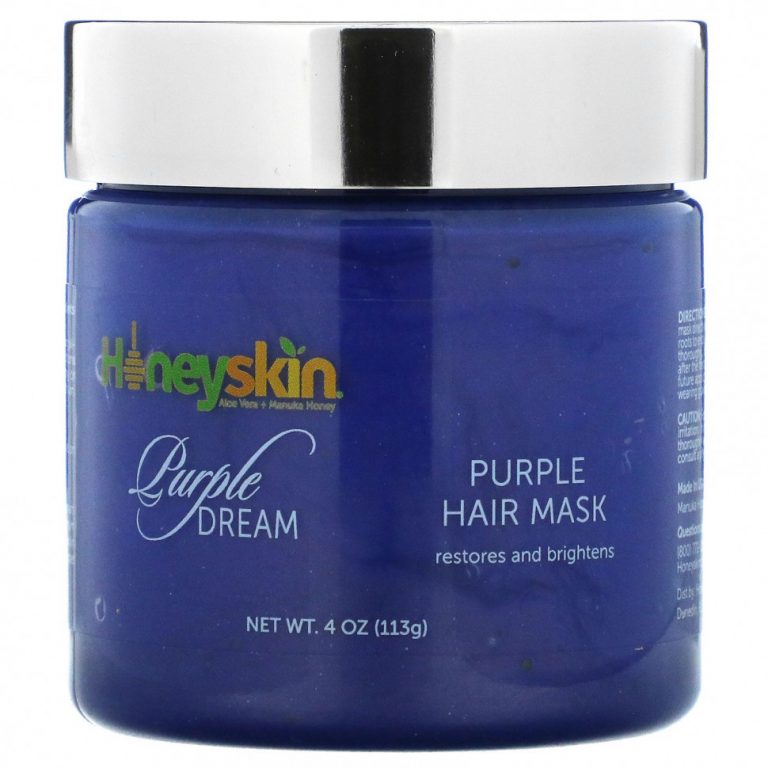 Honeyskin, Purple Dream, фиолетовая маска для волос, 113 г (4 унции)