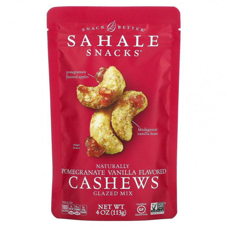 Sahale Snacks, Кешью с гранатом и ванилью, 4 унции (113 г)