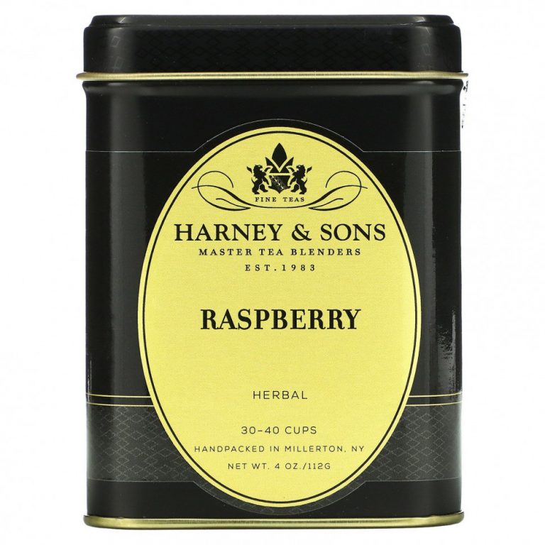 Harney & Sons, травяной чай с малиной, без кофеина, 112 г (4 унции)