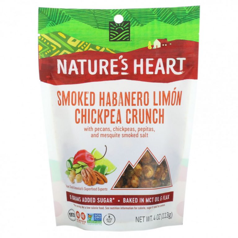 Nature’s Heart, Chickpea Crunch, хабанеро с копченым лимоном, 113 г (4 унции)