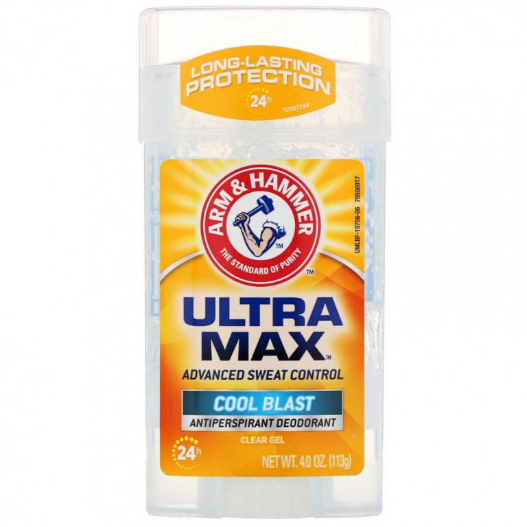 Arm & Hammer, UltraMax, прозрачный дезодорант-антиперспирант для мужчин, взрыв свежести, 113 г (4,0 унции)