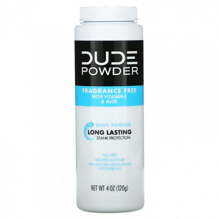 Dude Products, Пудра, пудра для тела, без отдушек, 120 г (4 унции)