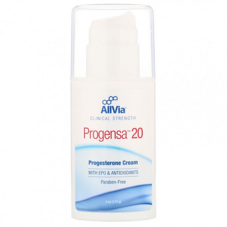 AllVia, Progensa 20, крем с прогестероном, 113 г (4 унции)