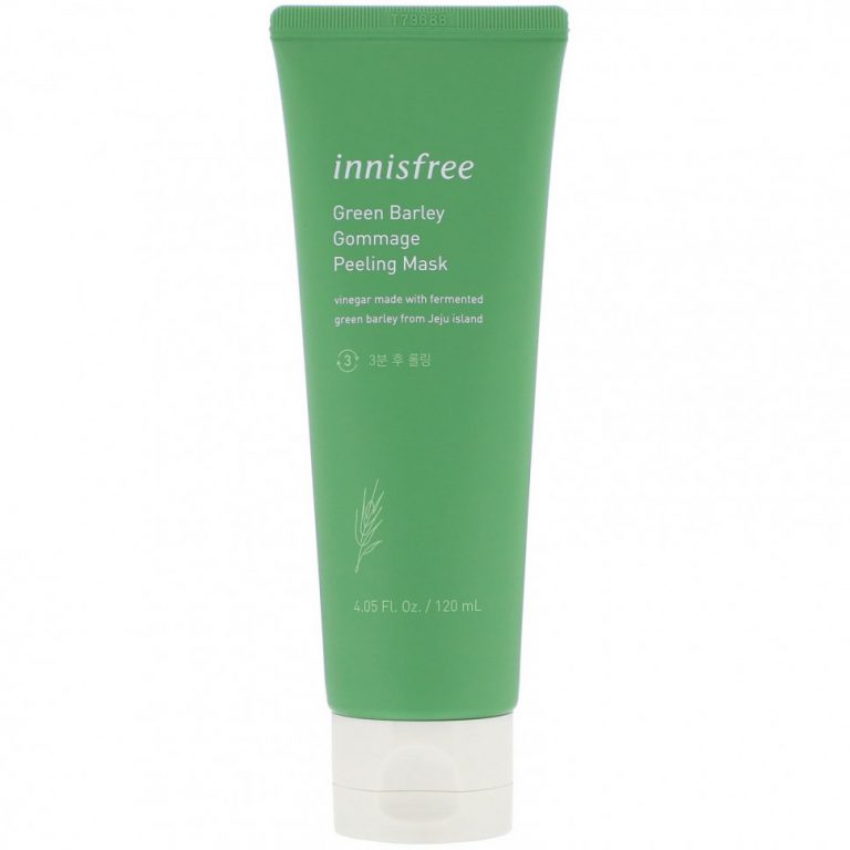 Innisfree, зеленый ячмень, косметическая маска-пилинг, гоммаж, 120 мл (4,05 жидк. унции)