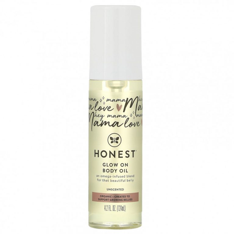 The Honest Company, Glow On Body Oil, без запаха, 124 мл (4,2 жидк. Унции)