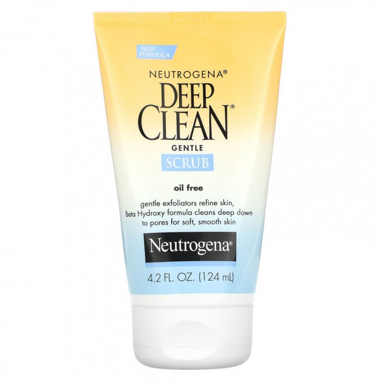 Neutrogena, Скраб мягкого действия Deep Clean, без масла, 4,2 ж. унц. (124 мл)