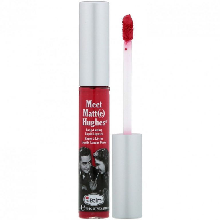 theBalm Cosmetics, Meet Matt(e) Hughes, Long-Lasting Liquid Lipstick, Sentimental, 0.25 fl oz (7.4 ml)