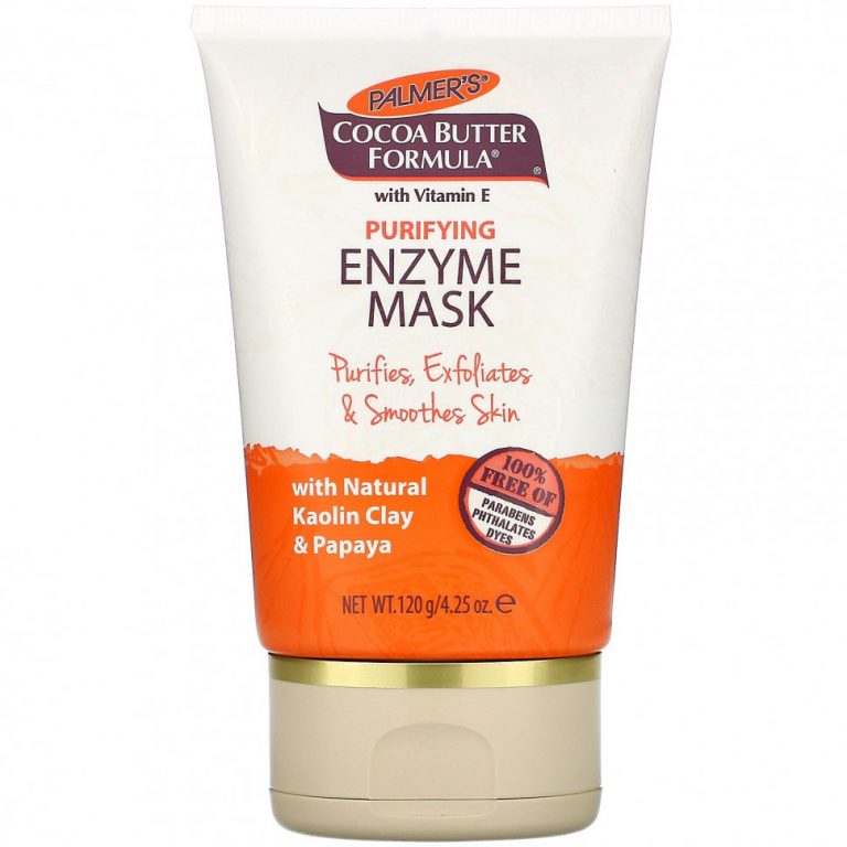 Palmer’s, Cocoa Butter Formula с витамином E, очищающая маска с ферментами, 120 г (4,25 унции)