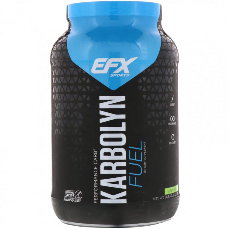 EFX Sports, Karbolyn Fuel, добавка для физической активности, зеленое яблоко, 1950 г (4,3 фунта)