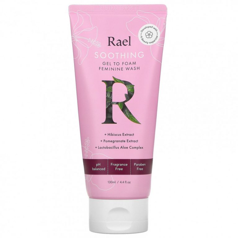 Rael, Soothing Gel To Foam Feminine Wash, без отдушек, 130 мл (4,4 жидк. Унции)