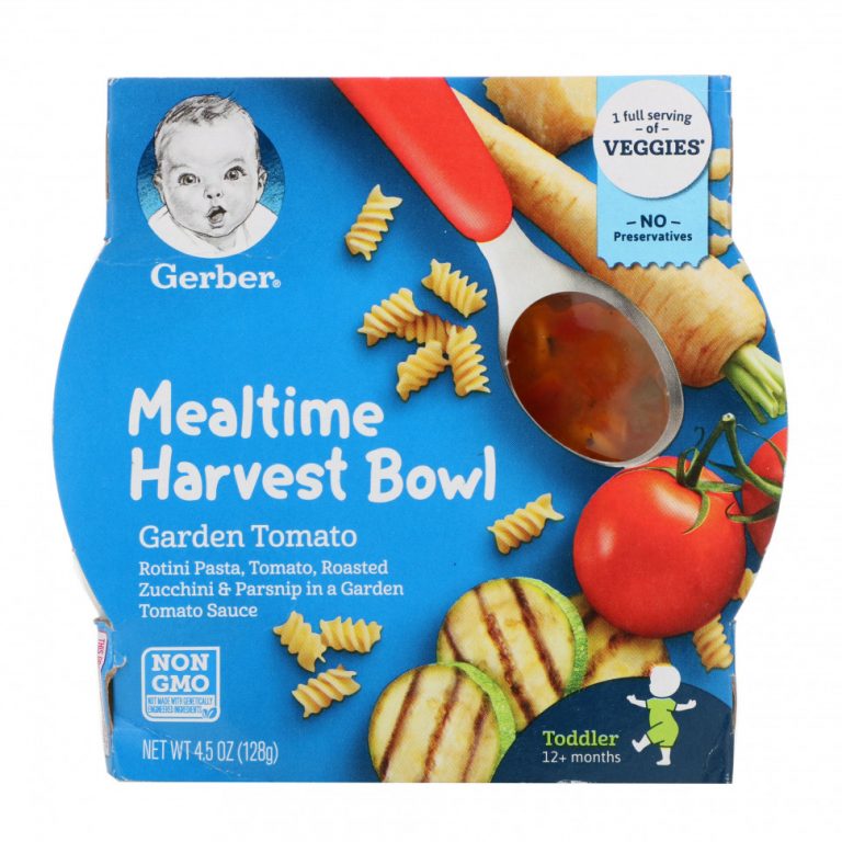 Gerber, Mealtime Harvest Bowl, для детей старше 12 месяцев, садовые помидоры, 128 г (4,5 унции)