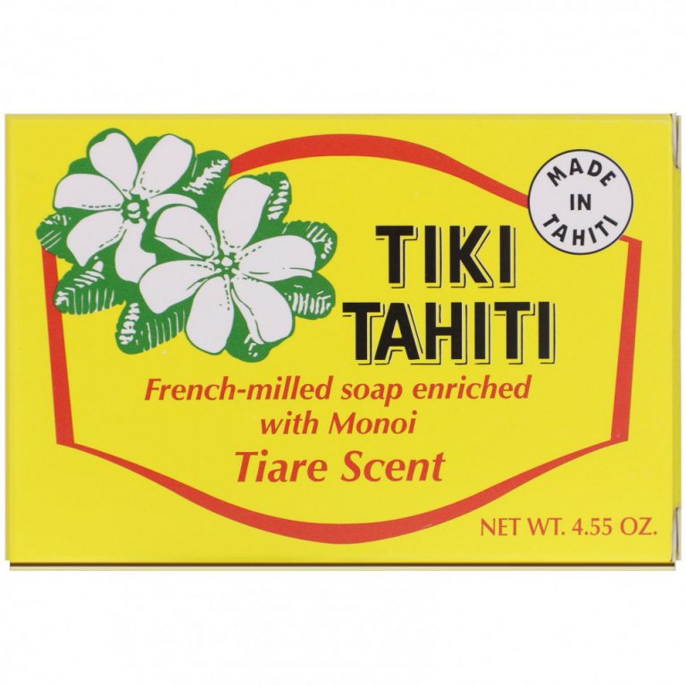 Monoi Tiare Tahiti, Мыло французского помола, обогащенное монои, с ароматом тиаре, 130 г (4,55 унции)