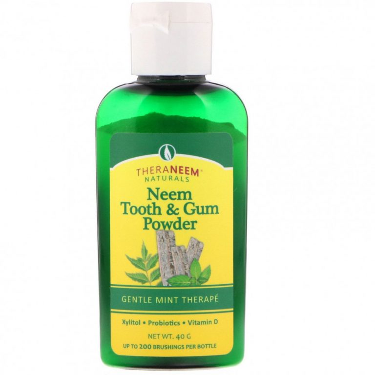 Organix South, TheraNeem Naturals, порошок для зубов и десен, ним и нежная мята, 40 г