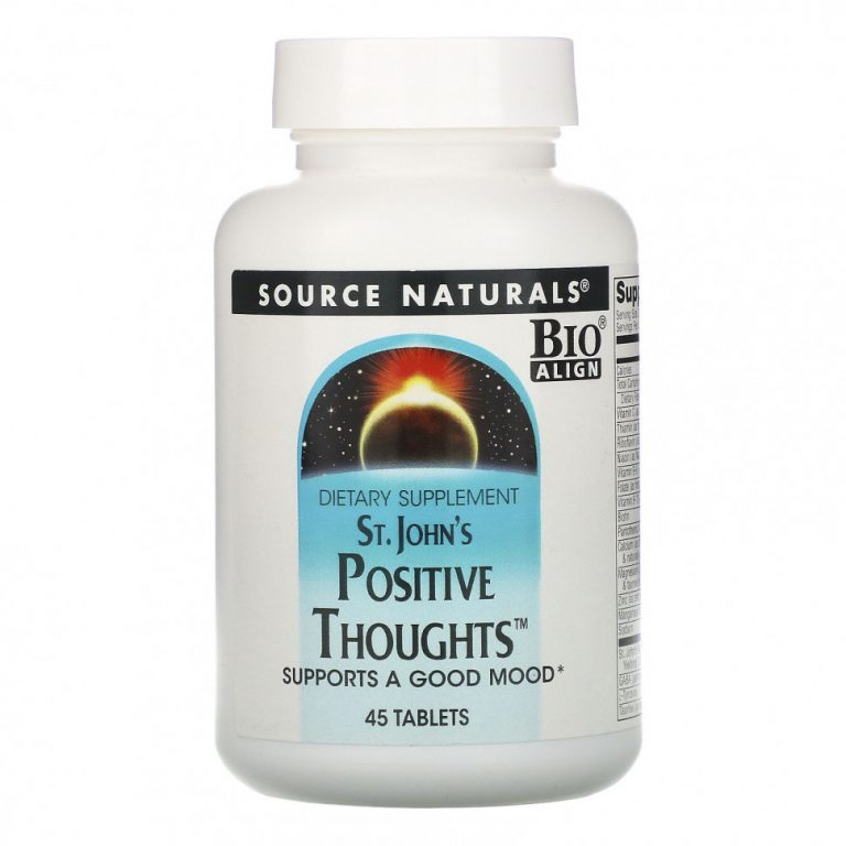 Source Naturals, St. John’s Positive Thoughts, 45 таблеток