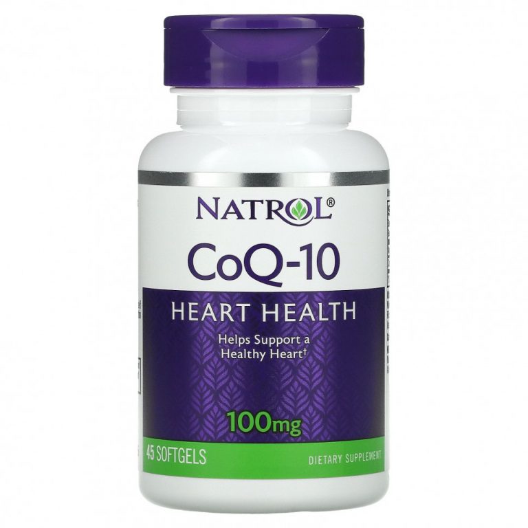 Natrol, Коэнзим Q-10, 100 мг, 45 капсул