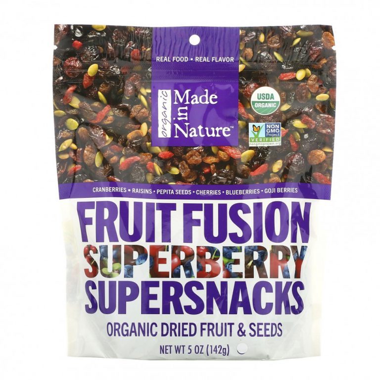 Made in Nature, Органический фруктовый Fusion Superberry Blast Supersnacks, 5 унций (142 г)