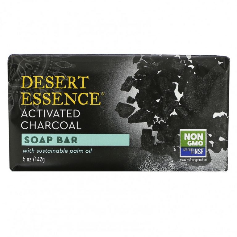 Desert Essence, Soap Bar, активированный уголь, 142 г (5 унций)