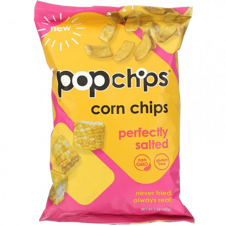 Popchips, Кукурузные чипсы, Идеально соленые, 5 унций (142 г)