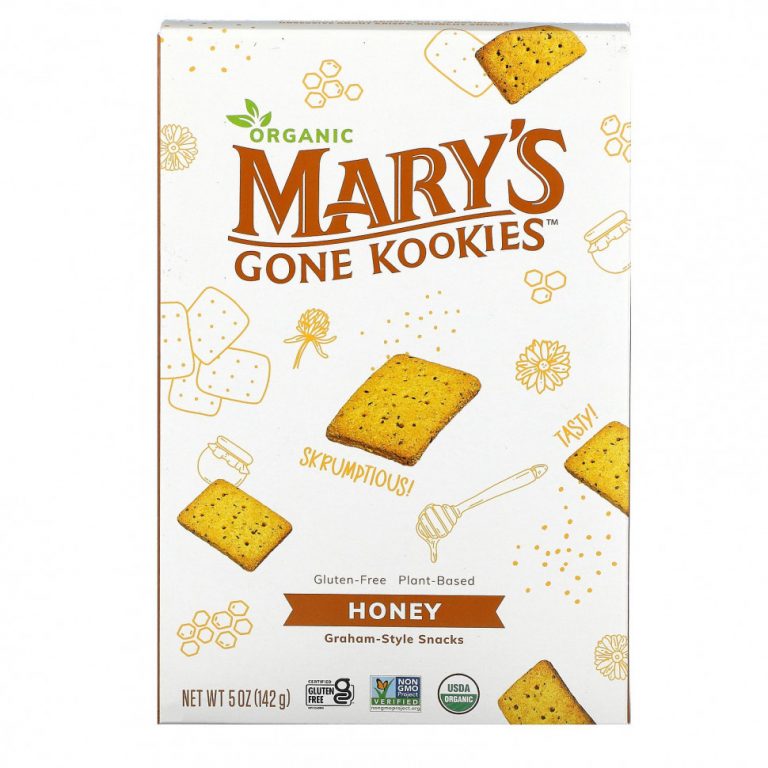 Mary’s Gone Crackers, Graham Style Snack, Honey, 5 oz (141 g)