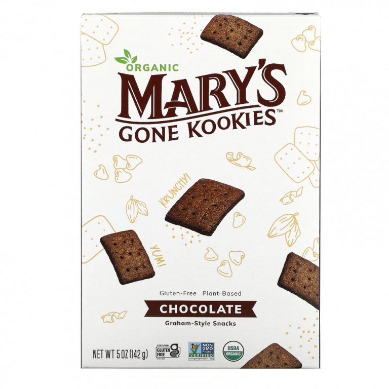 Mary’s Gone Crackers, Graham Style Snack, Chocolate, 5 oz (141 g)