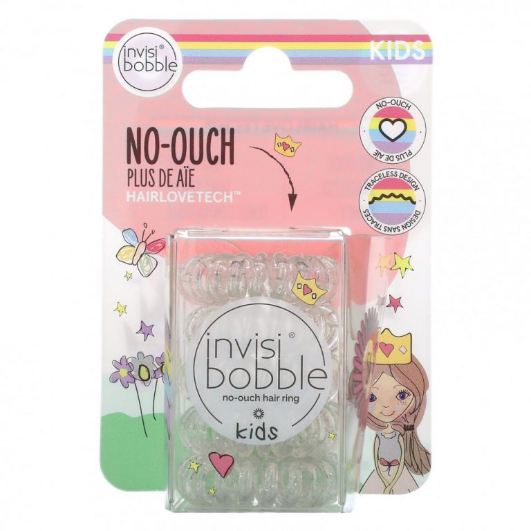 Invisibobble, Kids, No Ouch Hair Ring, Princess Sparkle, 5 шт. / Упк.