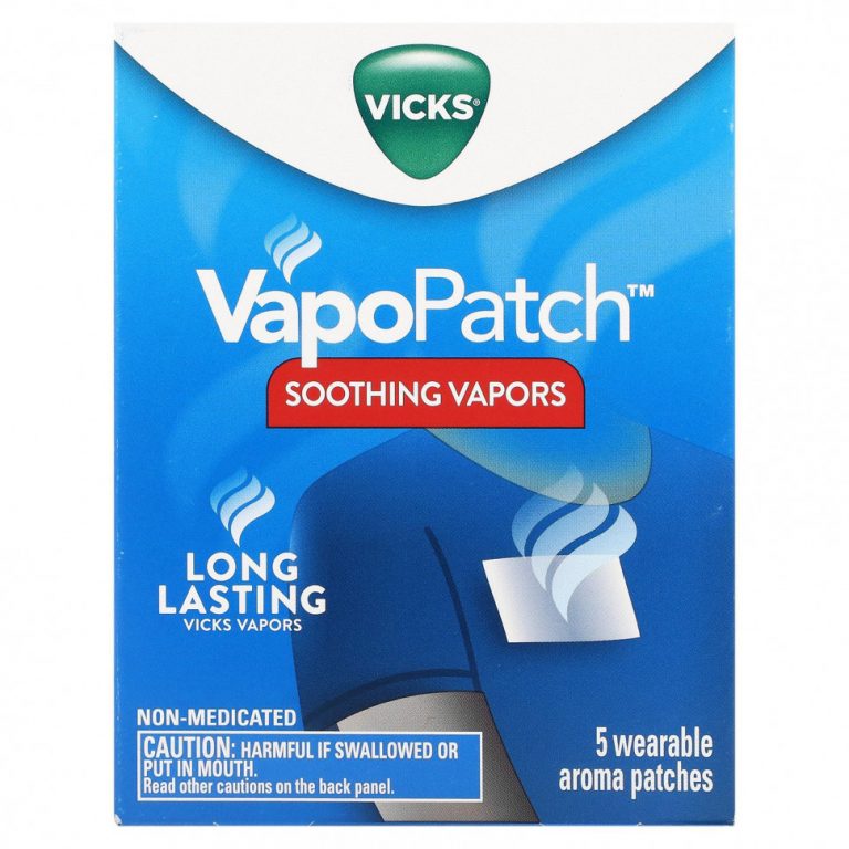 Vicks, VapoPatch, Soothing Vapors, 5 патчей с ароматом для ношения