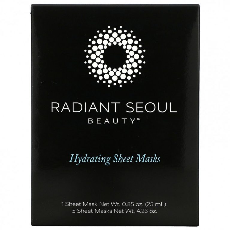 Radiant Seoul, увлажняющая тканевая маска, 5 шт. по 25 мл (0,85 унции)