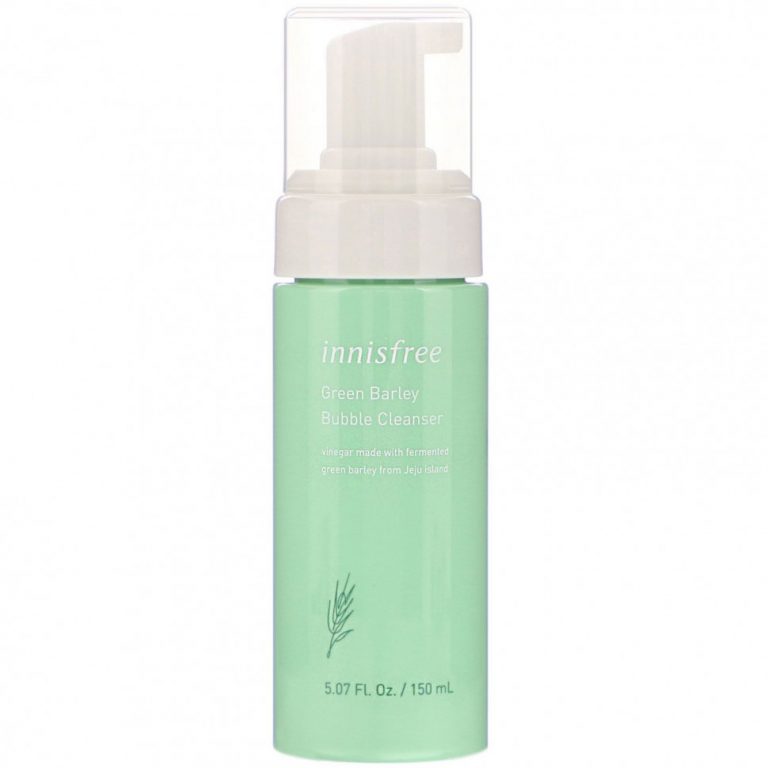 Innisfree, Green Barley Bubble Cleanser, пенка для умывания с зеленым ячменем, 150 мл (5,07 жидк. унции)