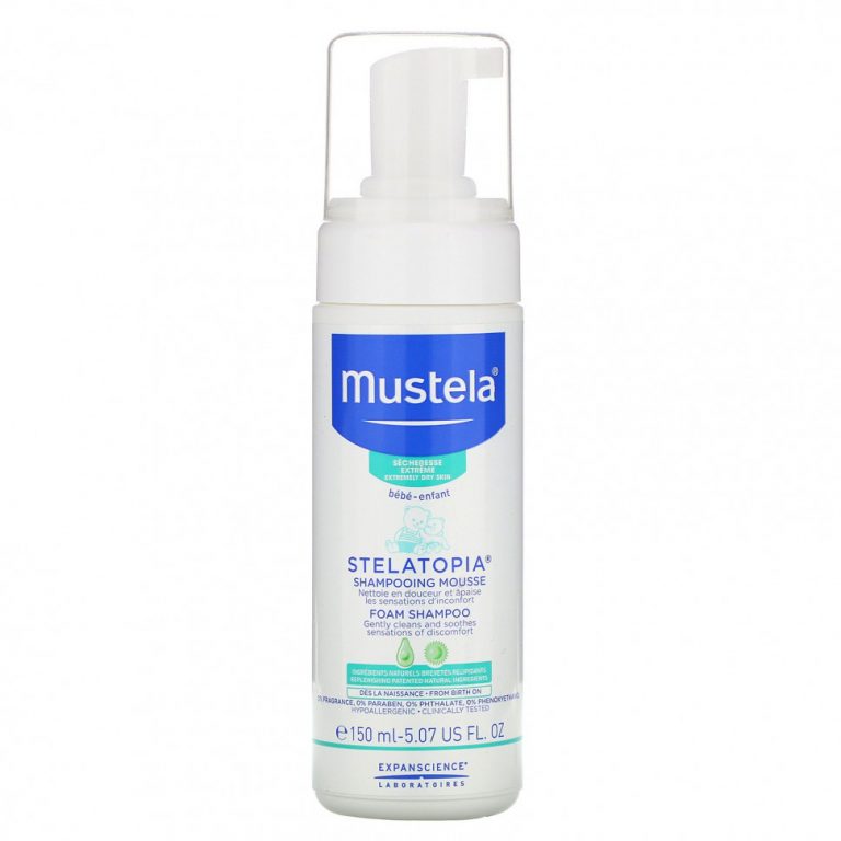 Mustela, Stelatopia, шампунь-пенка, 150 мл (5,07 жидк. Унции)